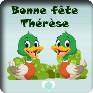 gif animé - Bonne fête Thérèse Bonne fête Thérèse