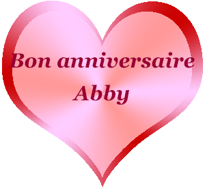 Bon anniversaire Abby