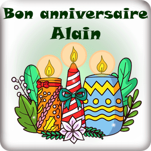gif animé - anniversaire Bon anniversaire Alain