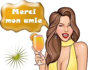 Gif animé : Merci mon ami
