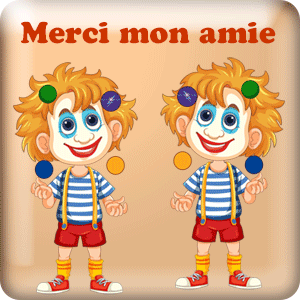 Gif animé : Merci mon ami