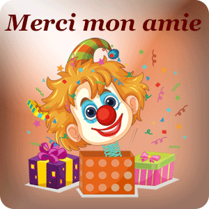 Gif animé : Merci mon ami