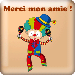 Gif animé : Merci mon ami